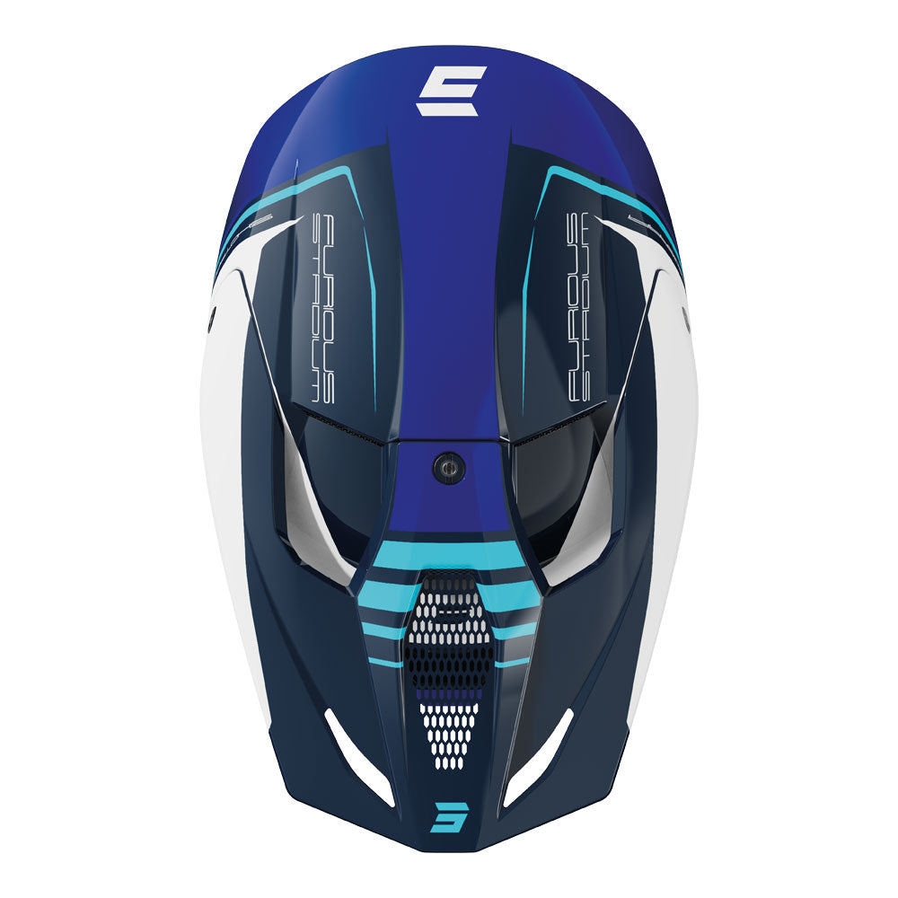 SHOT Helmet Furious Stadium Blue Glossy XL