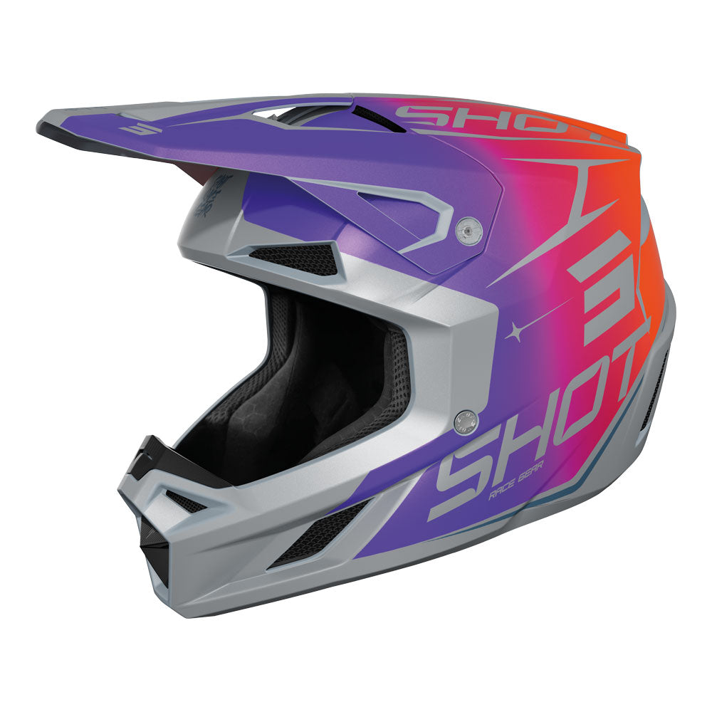 SHOT Kids Helmet Speed Side Purple Matt YL