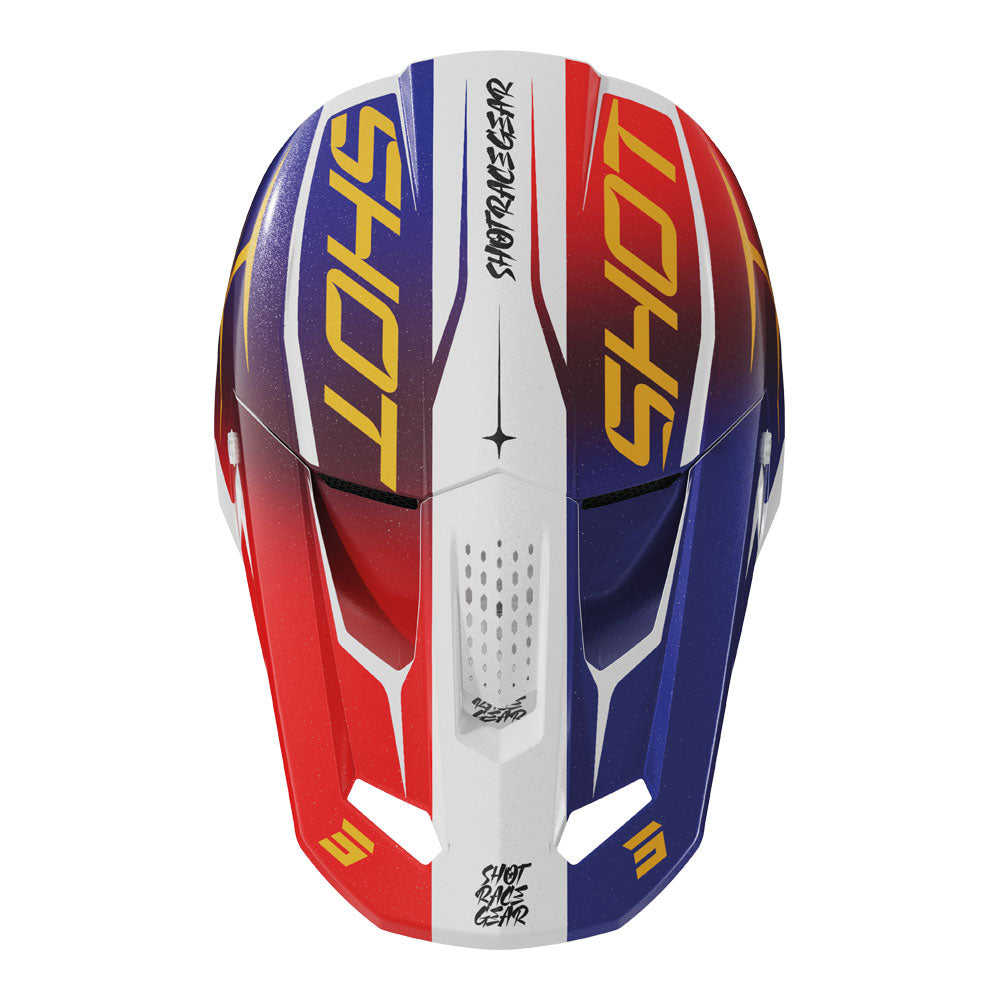 SHOT Kids Helmet Speed Side Red/Blue Pearly YS