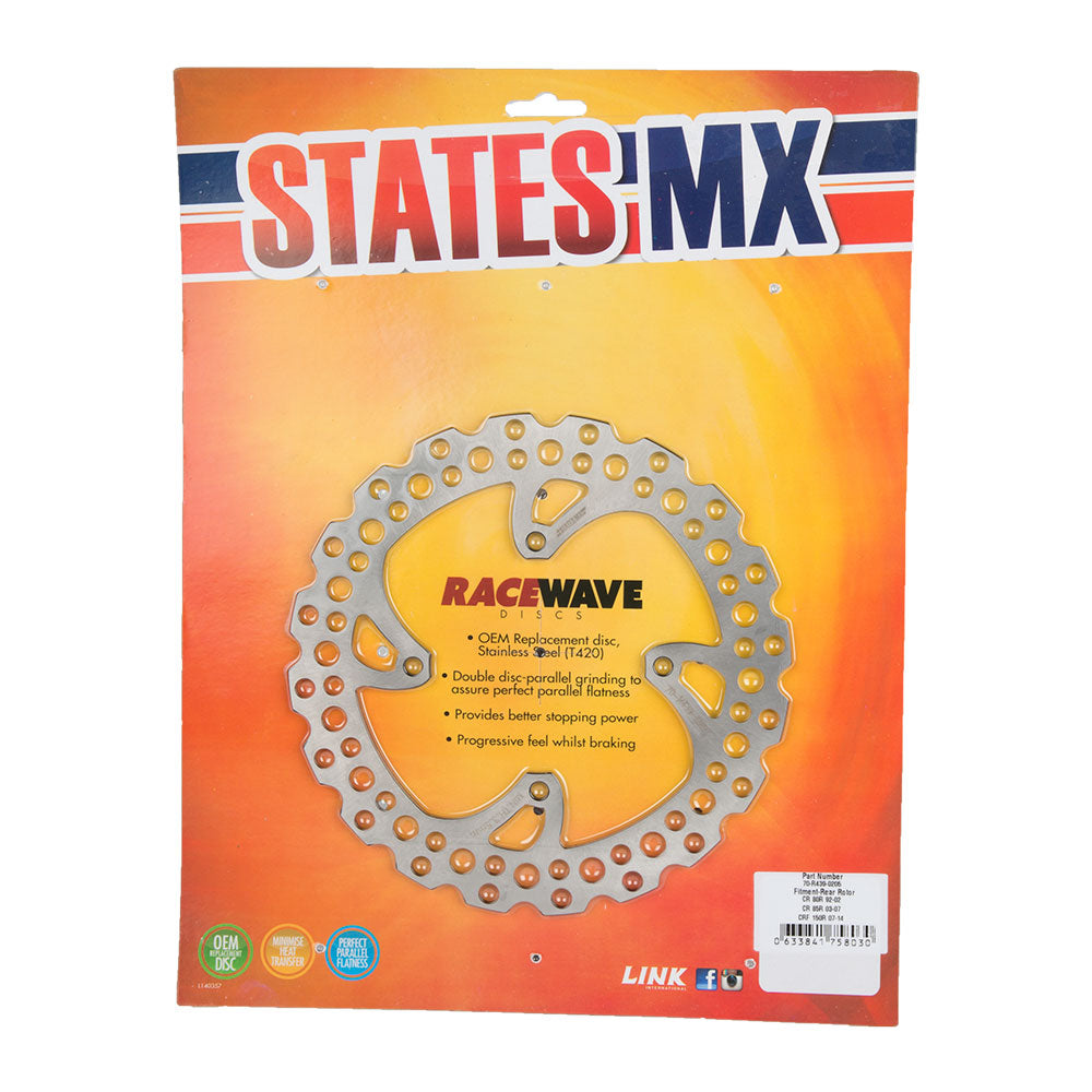 STATES MX Race Wave Disc HONDA Rear*