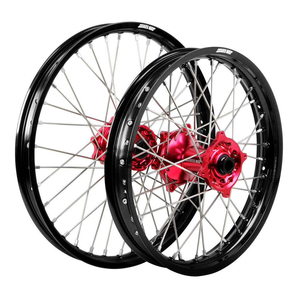 STATES MX Wheel Set 14/17 MC85 SW Black/Red/Silver