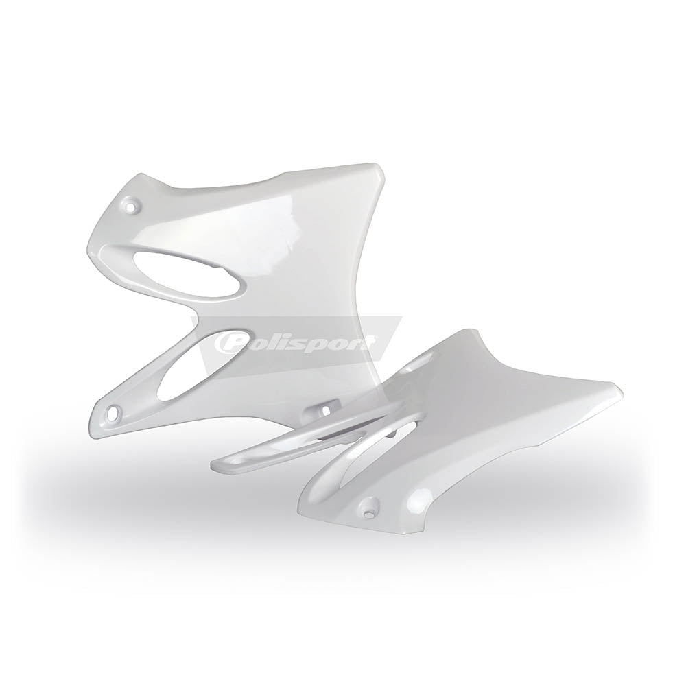 POLISPORT Radiator Shrouds YAM YZ125/250 02-14 White*