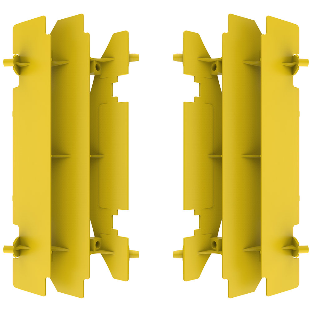 POLISPORT Radiator Louvers SUZ RM125/250 DRZ400E/S Yellow^