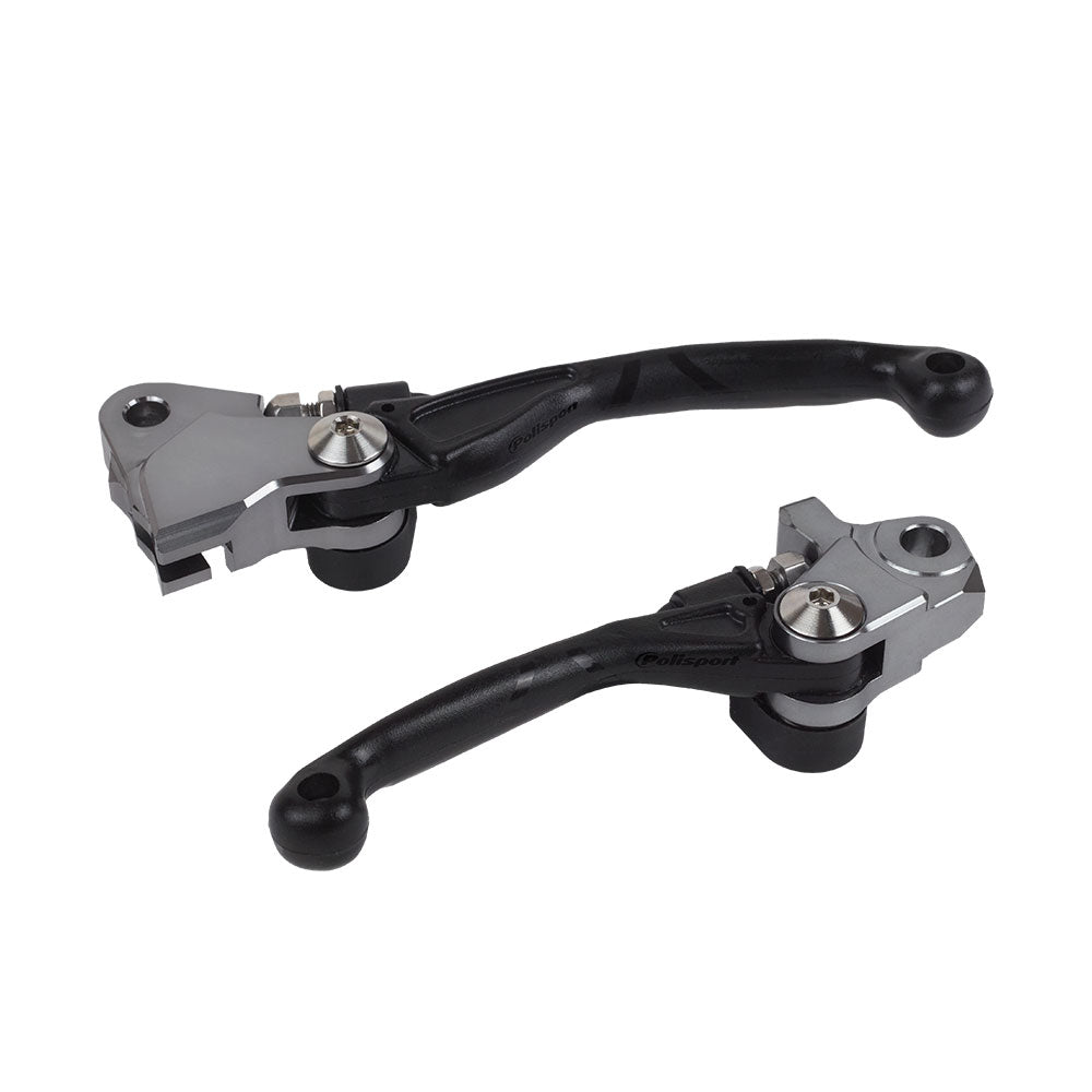 POLISPORT Folding Lever Set KAW KX250F / KX450 Black^