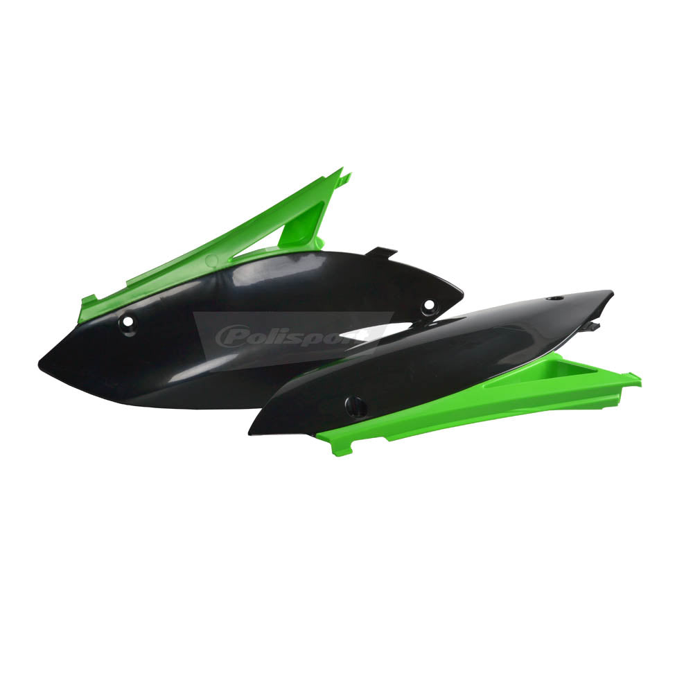 POLISPORT Side Panels KAW KX250/450F 09 Green/Black^