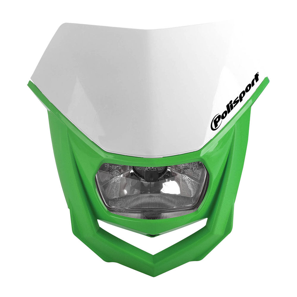 POLISPORT Headlight HALO Green/White