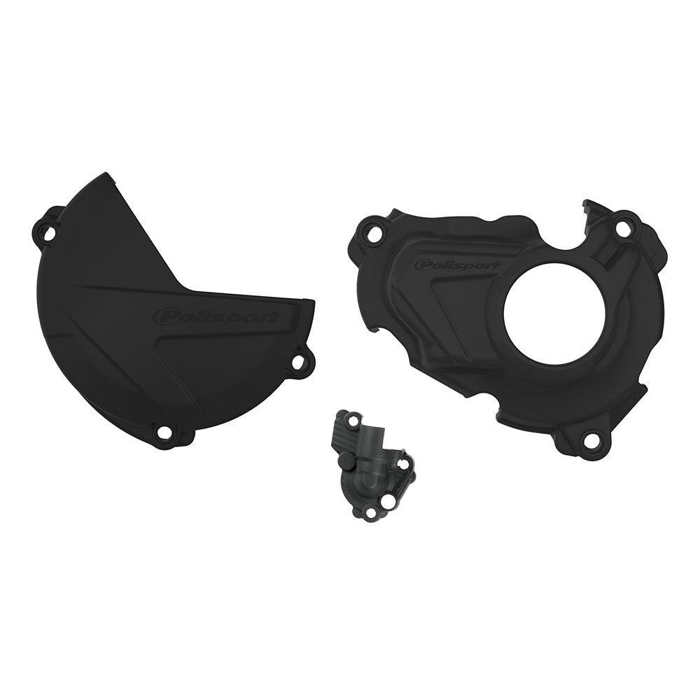 POLISPORT Engine Cover Protector Kit YAM YZ250F WR250F Black
