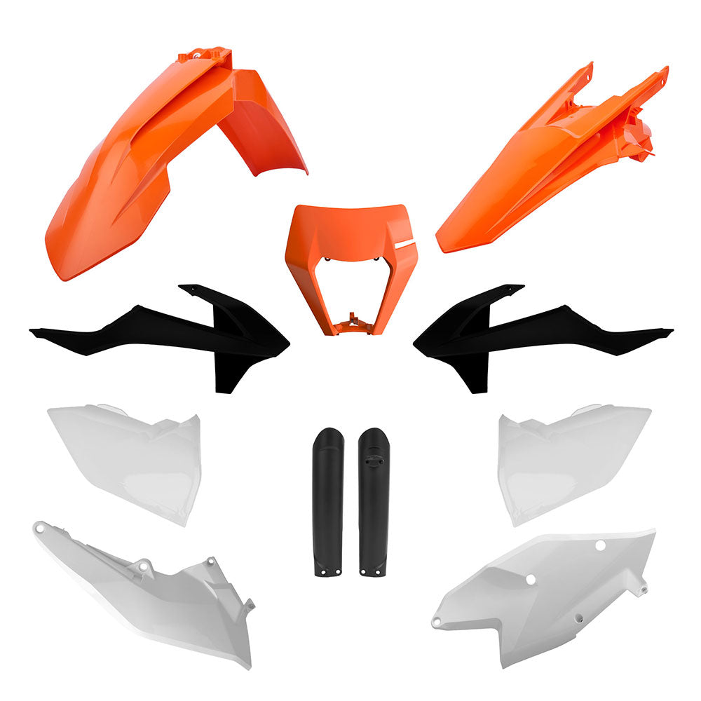 POLISPORT Enduro Kit KTM EXC/F 17-19 Full Kit Org/Wht/Blk^