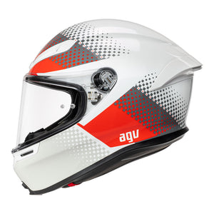 AGV K6 S Smu Fision White/Red/Light Grey M