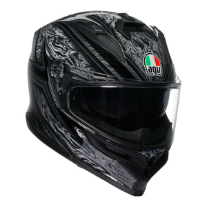 AGV K7 Damascus Black/Silver L