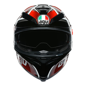 AGV K5 S Tempest Black/Red MS*