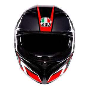 AGV K3 Striga Matt Black/Grey/Red 2XL