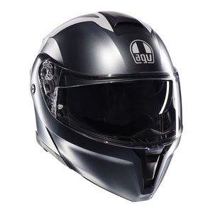AGV Streetmodular Resia Matt Grey/Silver/Red XL