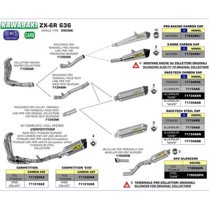 ARROW KAW Silencer Race-Tech Titanium with CF End Cap