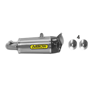 ARROW DUC Silencer Set Works Titanium with CF End Caps