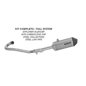 ARROW KTM/HUSQ Full Sys Explorer Ti W CBN-Cap S/Steel Coll