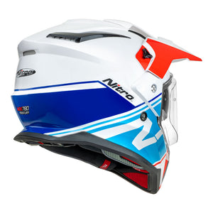 NITRO MX780 Adventure Gloss White/Light Blue/Red/Blue M