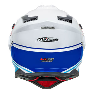 NITRO MX780 Adventure Gloss White/Light Blue/Red/Blue M
