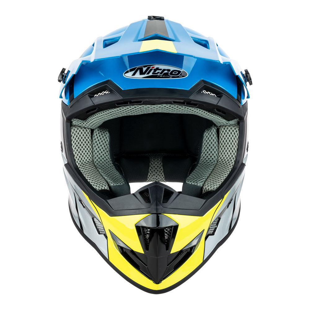 NITRO MX700 Recoil Black/Light Blue/Silver/Fluro Green L*
