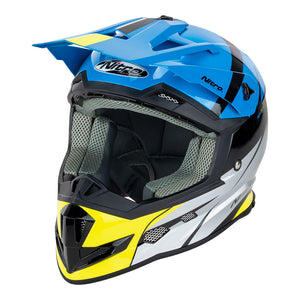 NITRO MX700 Recoil Black/Light Blue/Silver/Fluro Green XL*