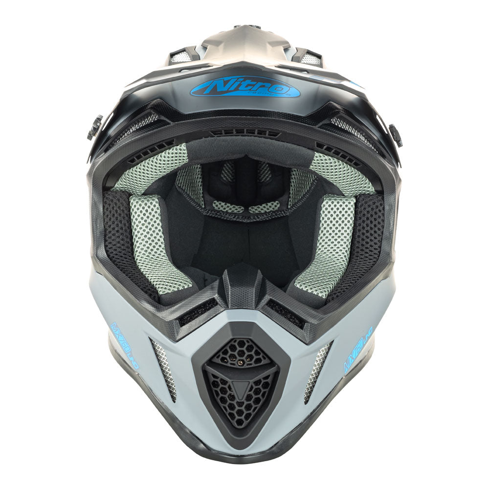 NITRO MX760 Satin Gunmetal/Blue Logo M*