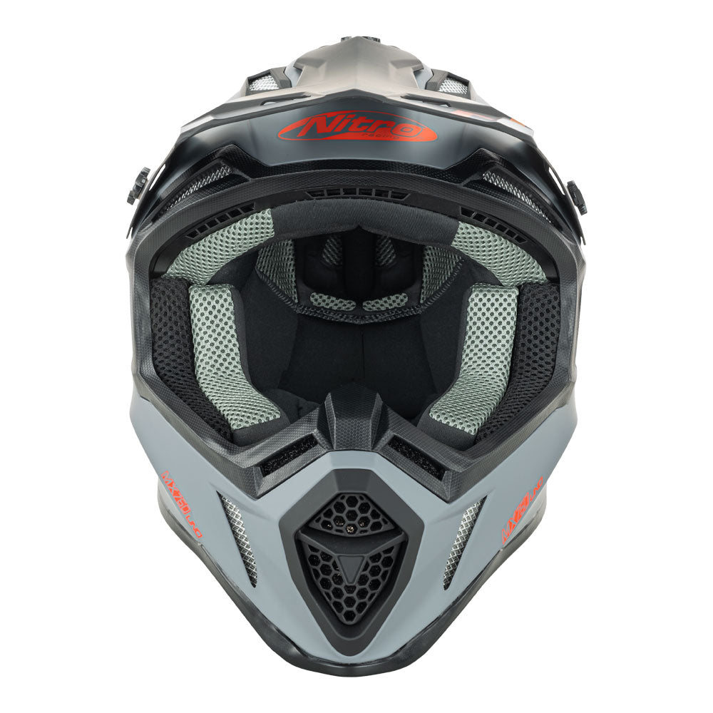 NITRO MX760 Satin Gunmetal/Red Logo L*