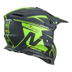 NITRO MX760 Satin Black/Fluro Green L