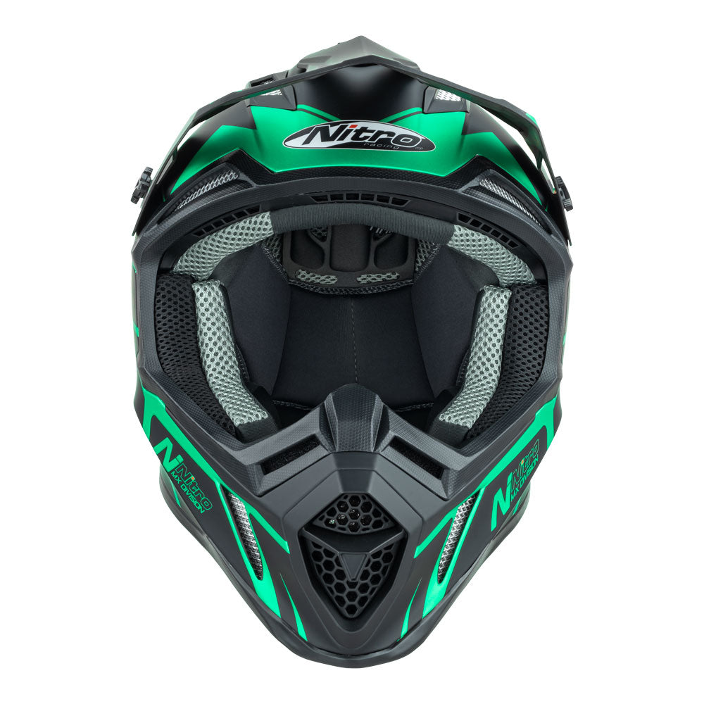NITRO MX760 Satin Black/Teal XL*