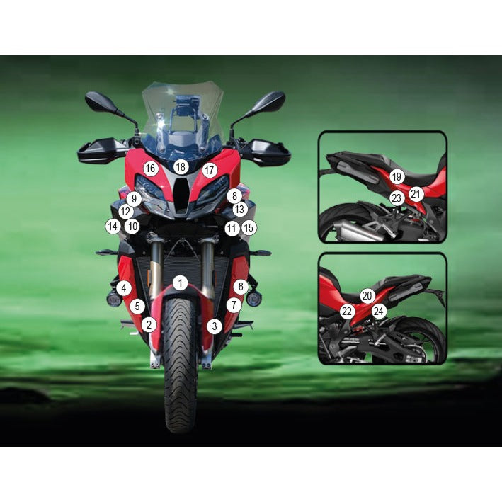 Eazi-Grip Paint Protection Film for BMW S1000XR, gloss