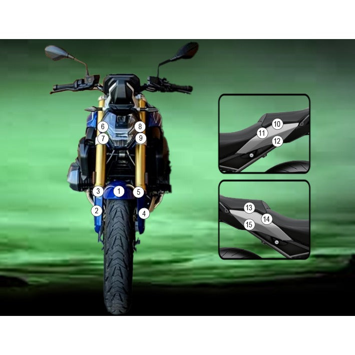 Eazi-Grip Paint Protection Film for BMW R1250R, matte