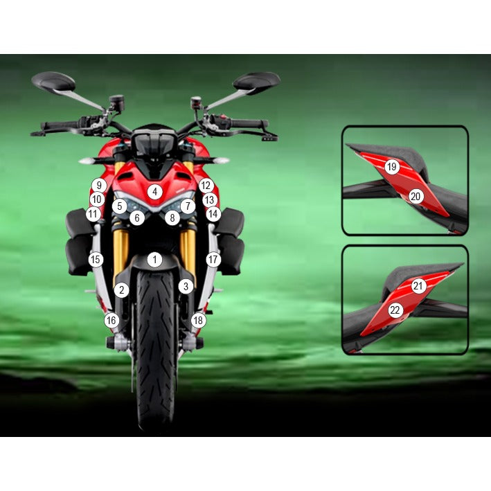 Eazi-Grip Paint Protection Film for Ducati Streetfighter V4, matte
