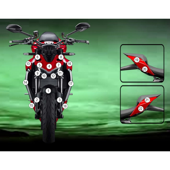Eazi-Grip Paint Protection Film for Ducati Streetfighter V2, gloss