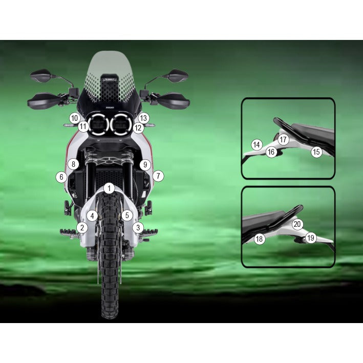 Eazi-Grip Paint Protection Film for Ducati DesertX, matte