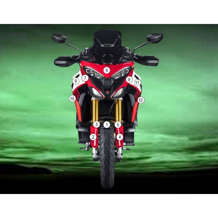 Eazi-Grip Paint Protection Film for Ducati Multistrada V4 Pikes Peak, gloss