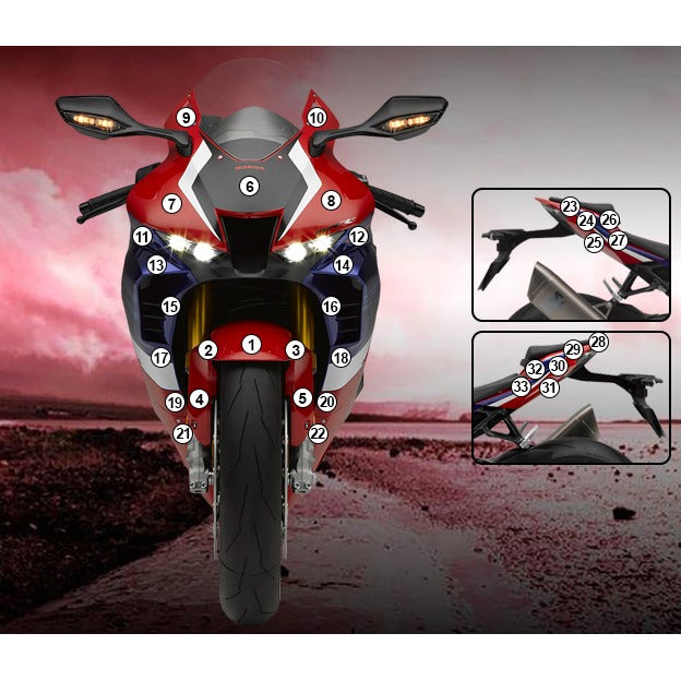 Eazi-Grip Paint Protection Film for Honda CBR1000RR-R, matte