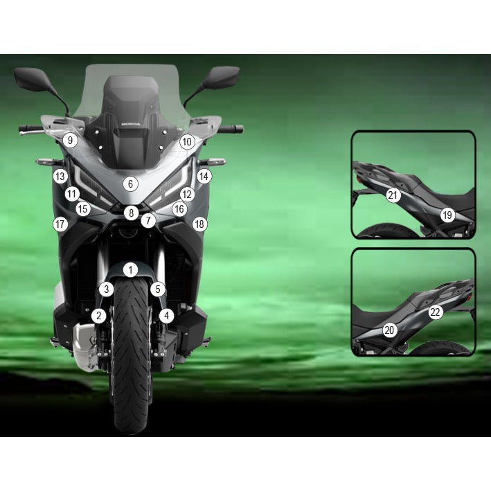 Eazi-Grip Paint Protection Film for Honda NT1100, gloss