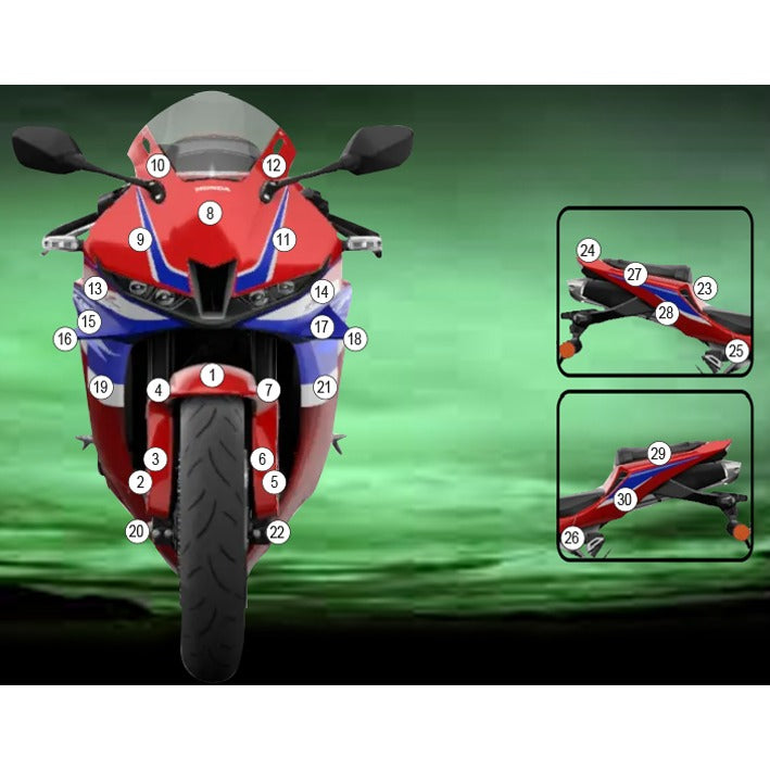 Eazi-Grip Paint Protection Film for Honda CBR600RR, gloss