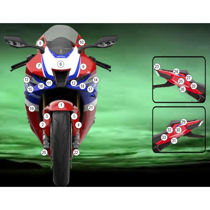 Eazi-Grip Paint Protection Film for Honda CBR1000RR-R, matte