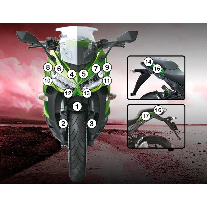 Eazi-Grip Paint Protection Film for Kawasaki Ninja 1000, matte
