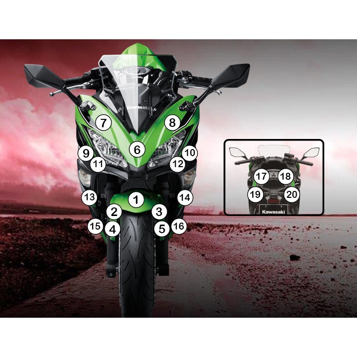 Eazi-Grip Paint Protection Film for Kawasaki Ninja 650, matte