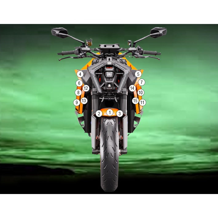 Eazi-Grip Paint Protection Film for KTM 1390 Super Duke R, gloss