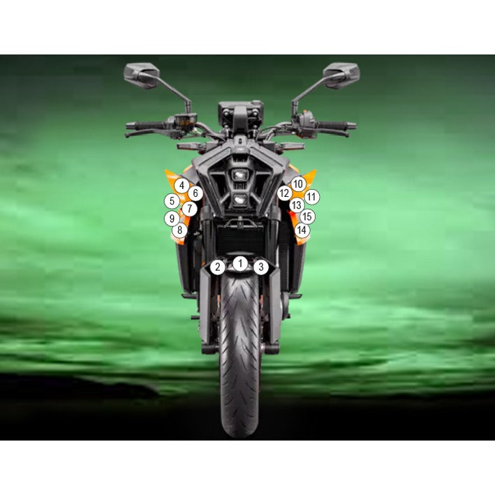 Eazi-Grip Paint Protection Film for KTM 990 Duke, gloss