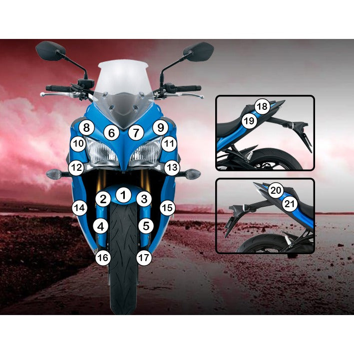Eazi-Grip Paint Protection Film for Suzuki GSX-S 1000F, gloss