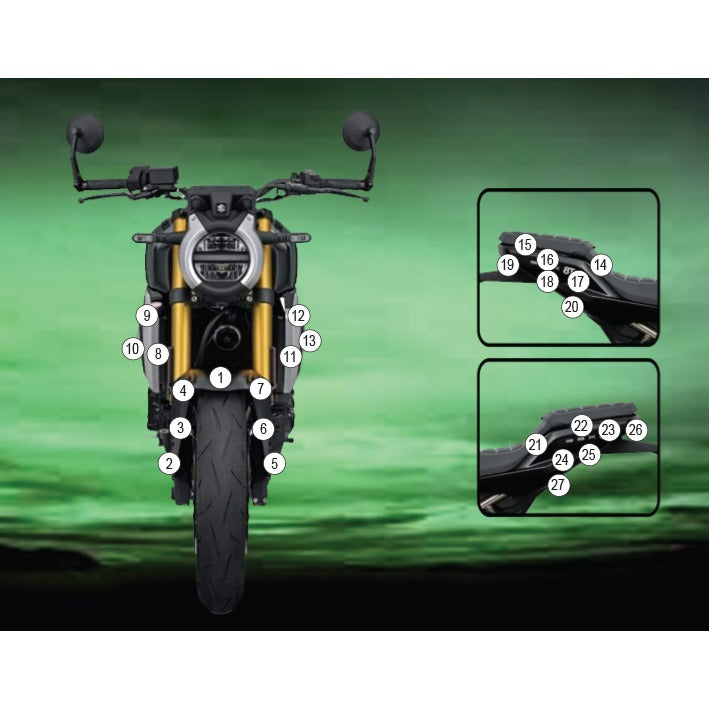 Eazi-Grip Paint Protection Film for Suzuki GSX-8T, matte