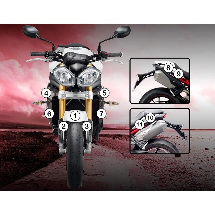 Eazi-Grip Paint Protection Film for Triumph Speed Triple, matte