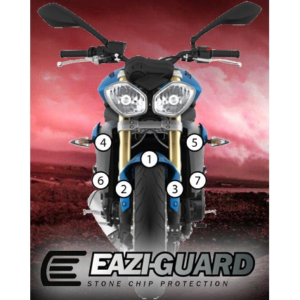 Eazi-Grip Paint Protection Film for Triumph Street Triple / R, matte