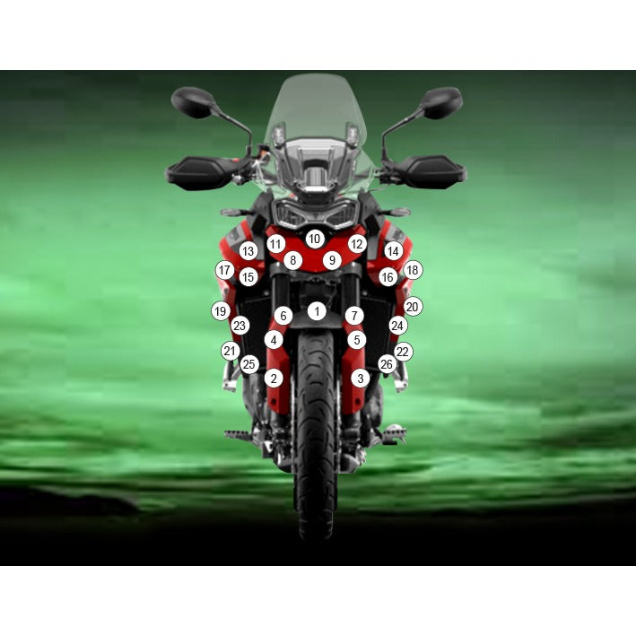 Eazi-Grip Paint Protection Film for Triumph Tiger 900 GT 850 Sport, matte