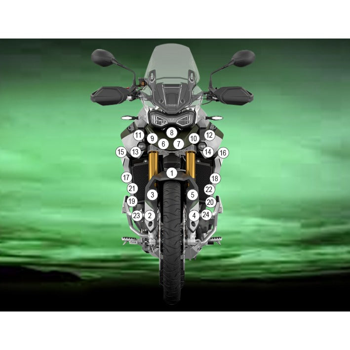 Eazi-Grip Paint Protection Film for Triumph Tiger 900 Rally Pro, gloss