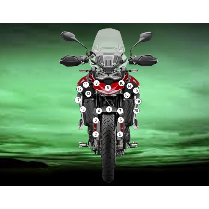 Eazi-Grip Paint Protection Film for Triumph Tiger 900 GT, matte