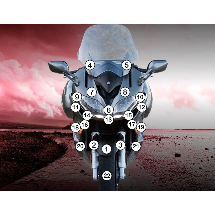 Eazi-Grip Paint Protection Film for Yamaha FJR1300A, matte